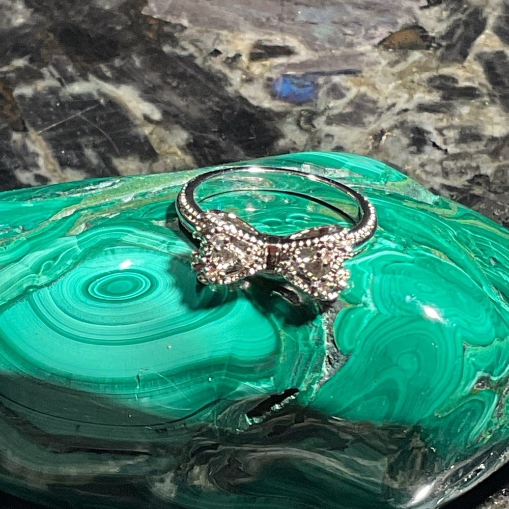 Bow Tie Silver Ring